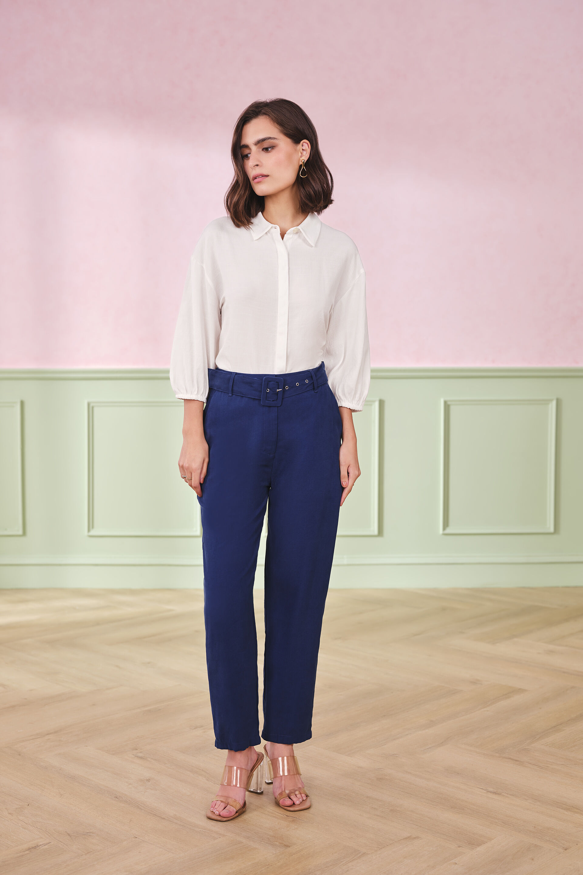 Marshmallow Fluff Rayon Blend Top, White, image 2